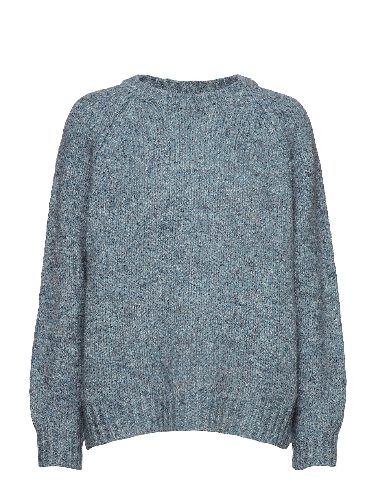 Rabens Saloner Fluffy Knit Boxy Sweater Gebreide Trui Blauw Sal rabens saloner kopen in de aanbieding Rabens Saloner Fluffy Knit Boxy Sweater Gebreide Trui Blauw Sal rabens saloner kopen in de aanbieding