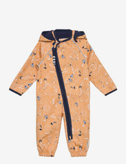 Cains Softshell Suit - PEACH - NAVY FLOWER