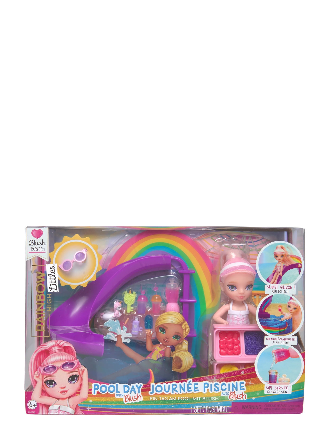Rainbow High Rainbow High Little Compact Playset- Swim, One Size, Multi/patterned, Dukker Og Tilbehør > Dukker, Børn
