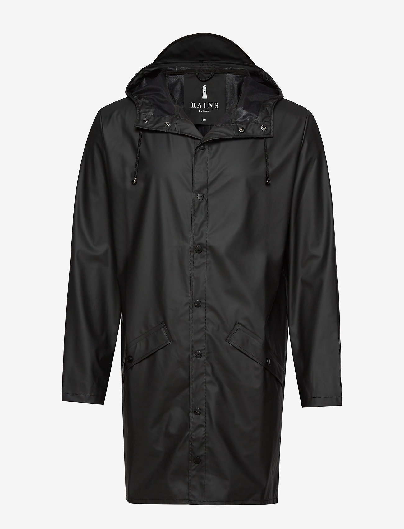 Rains - Long Jacket - spring jackets - 01 black - 1