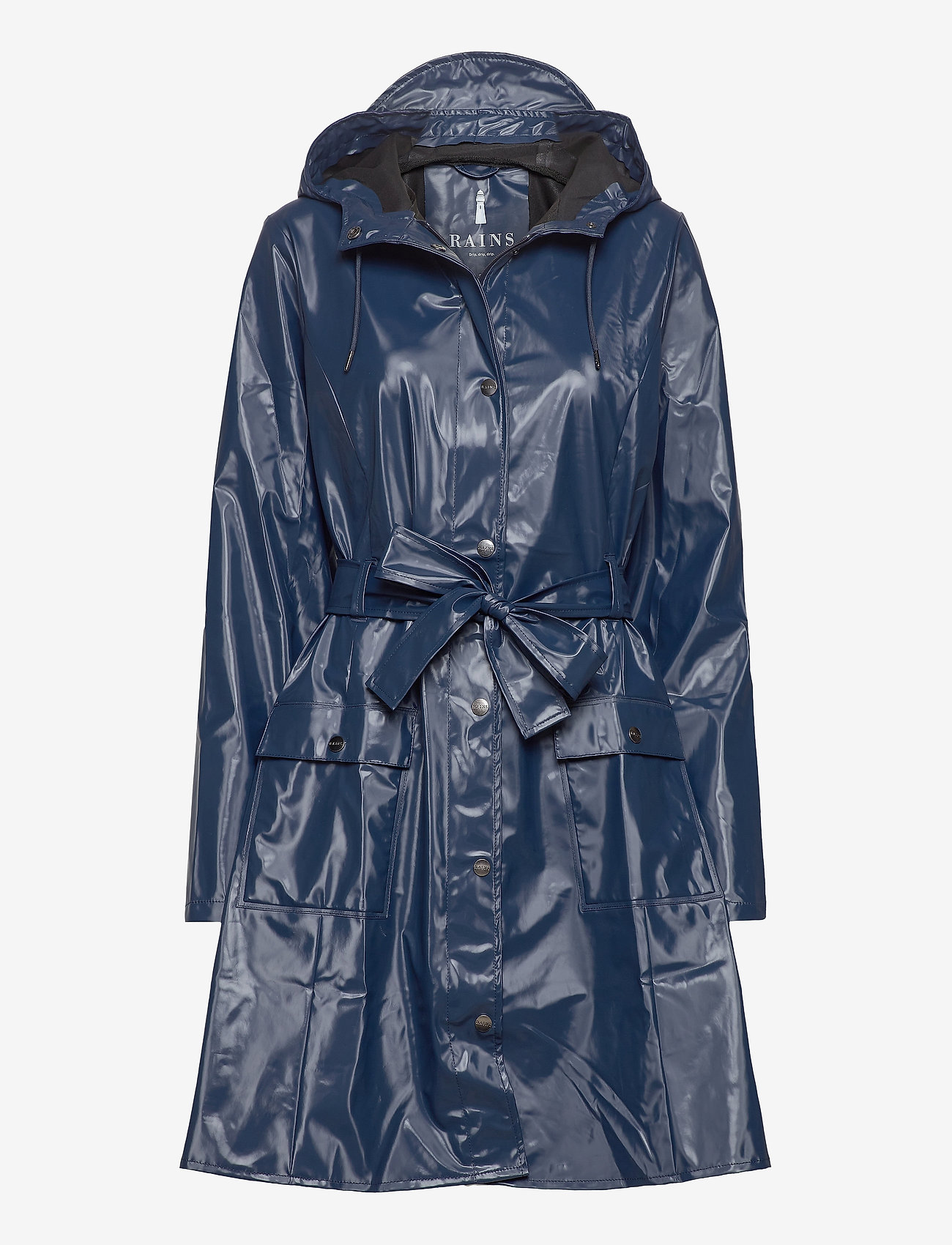 shiny blue jacket