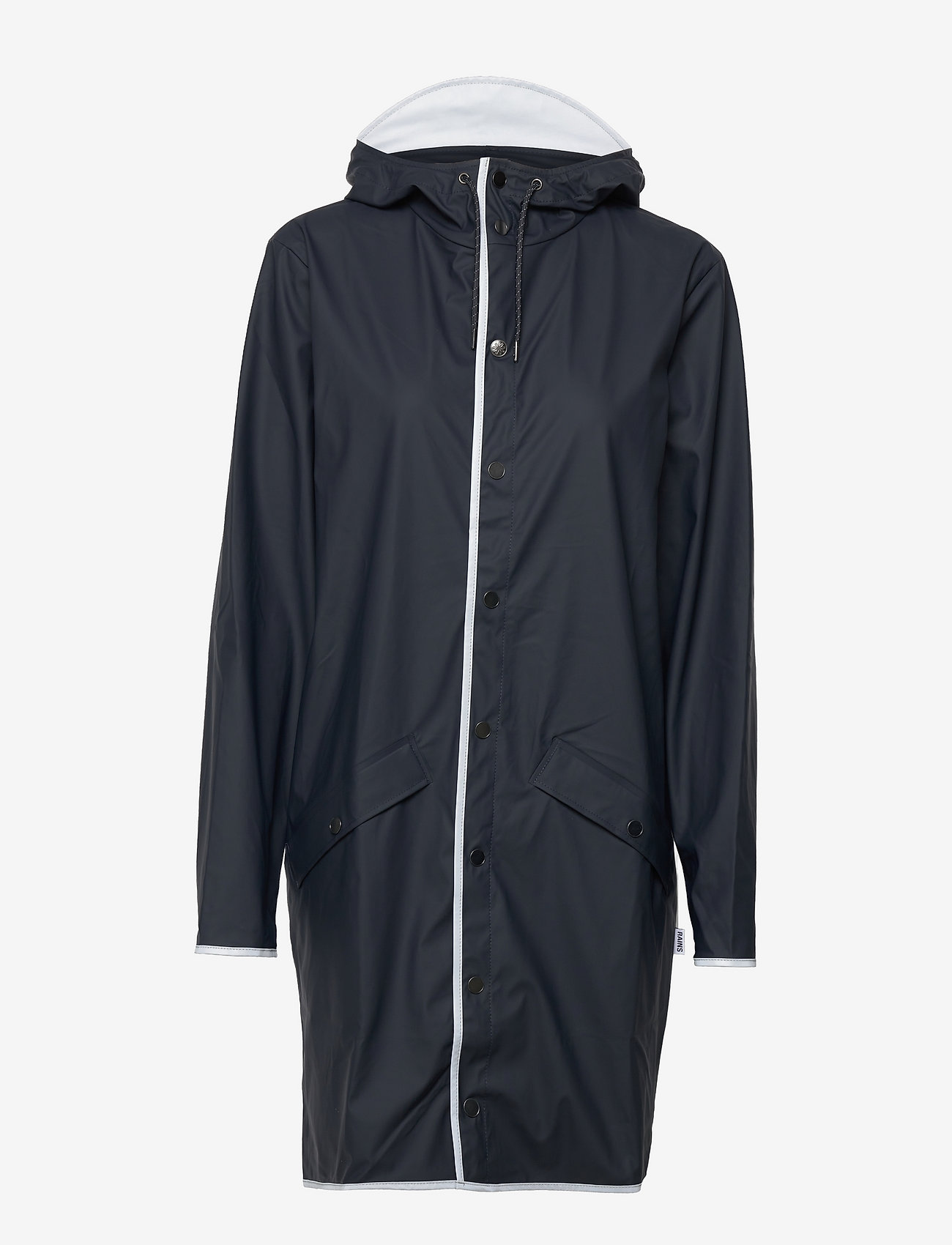 rains long jacket grey