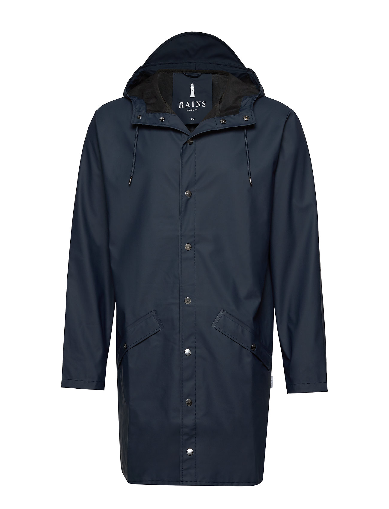 Long Jacket Outerwear Rainwear Rain Coats Sininen Rains