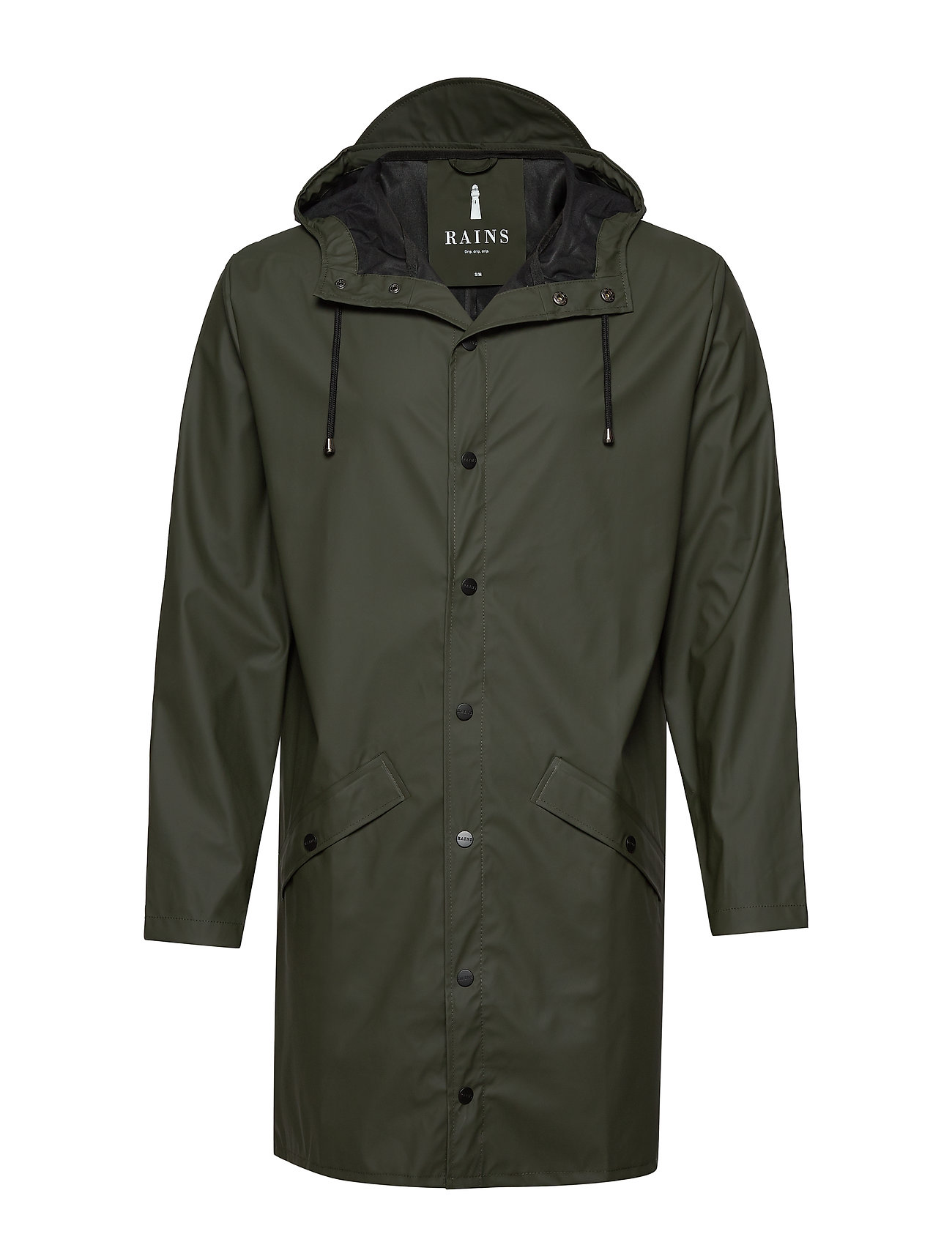 Long Jacket Outerwear Rainwear Rain Coats Vihreä Rains