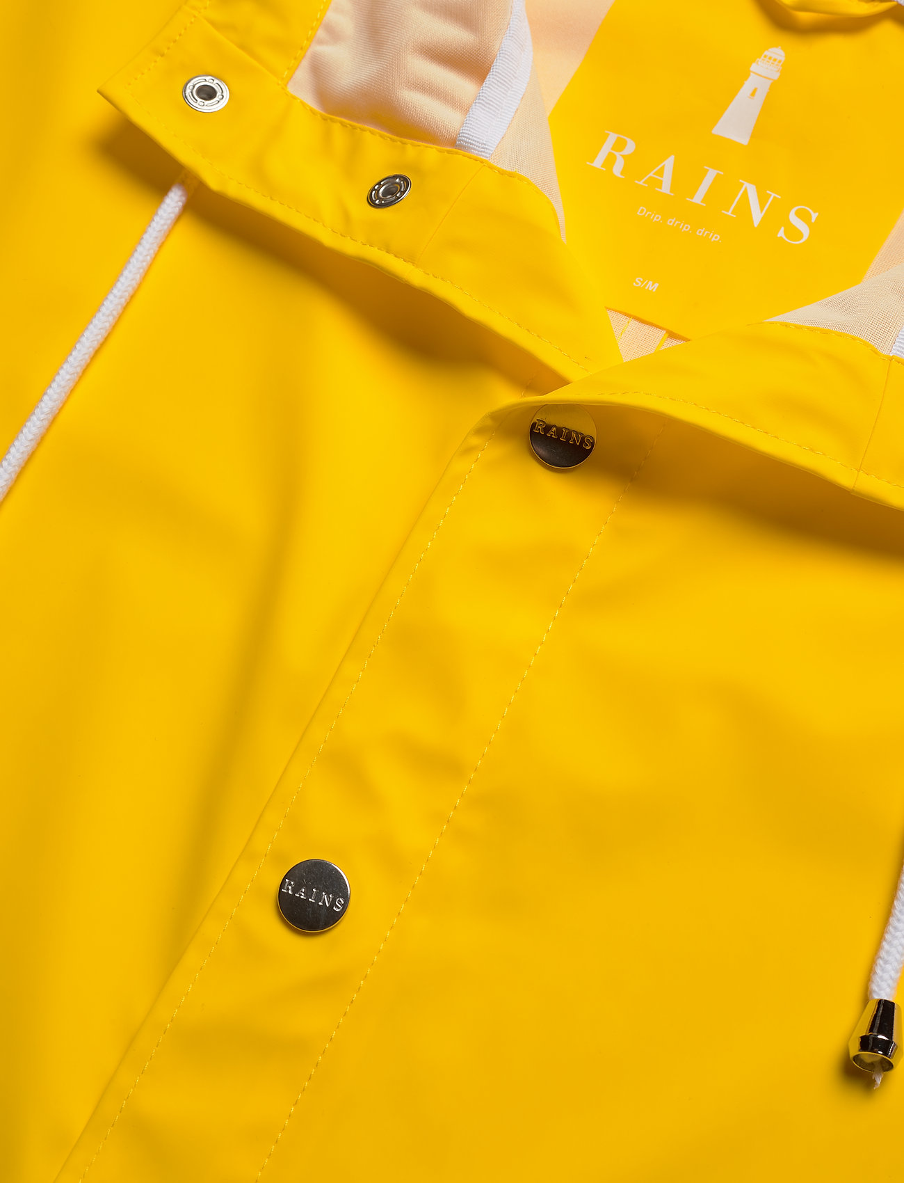 Rains - Long Jacket - spring jackets - 04 yellow - 5