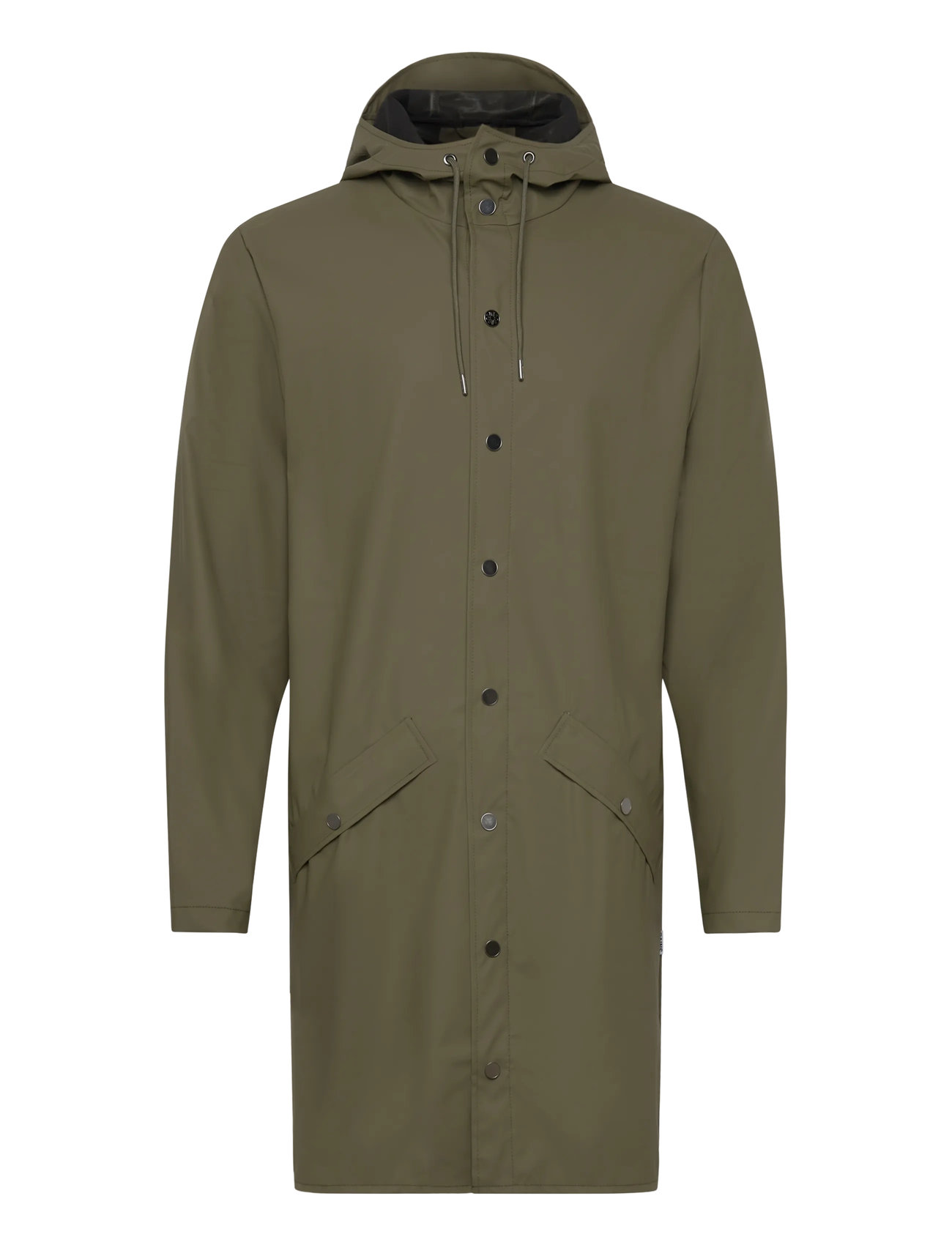 RAINS Long Jacke W3 Khaki - XL - Damen