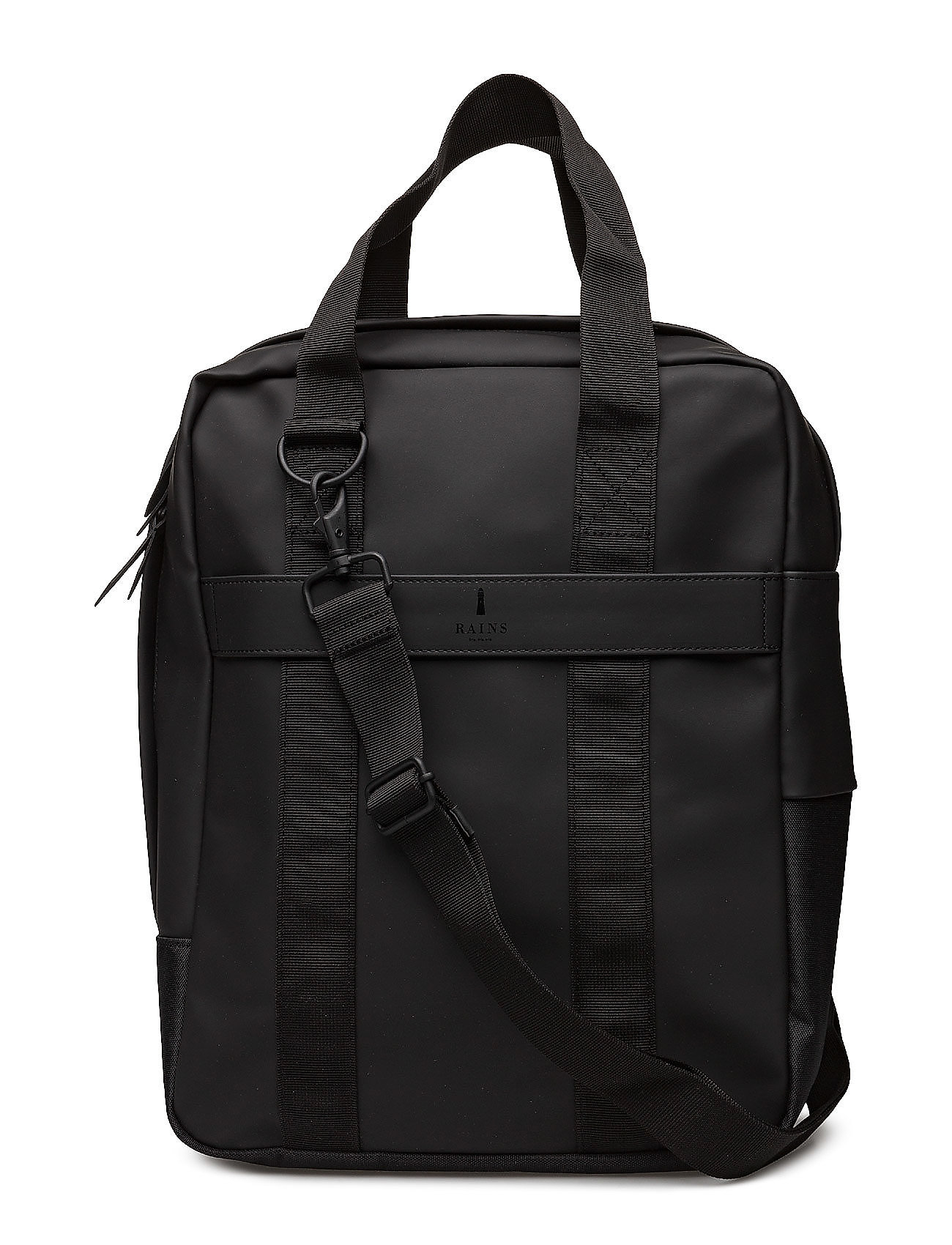 Utility Tote Shopper Tas Zwart Rains rains kopen in de aanbieding