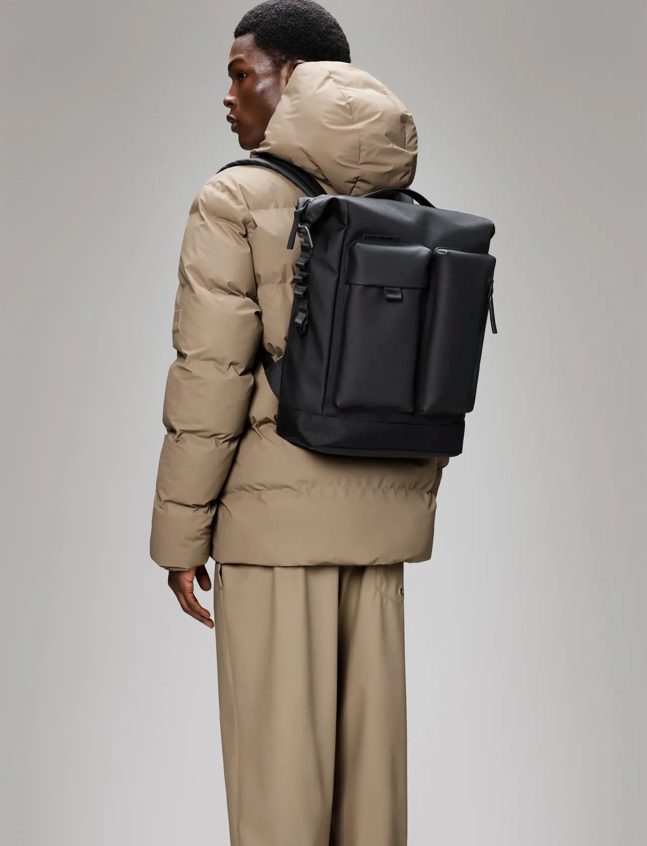 Rains Otaru Backpack W3, One Size, Black, Designere > Rygsække, Herre