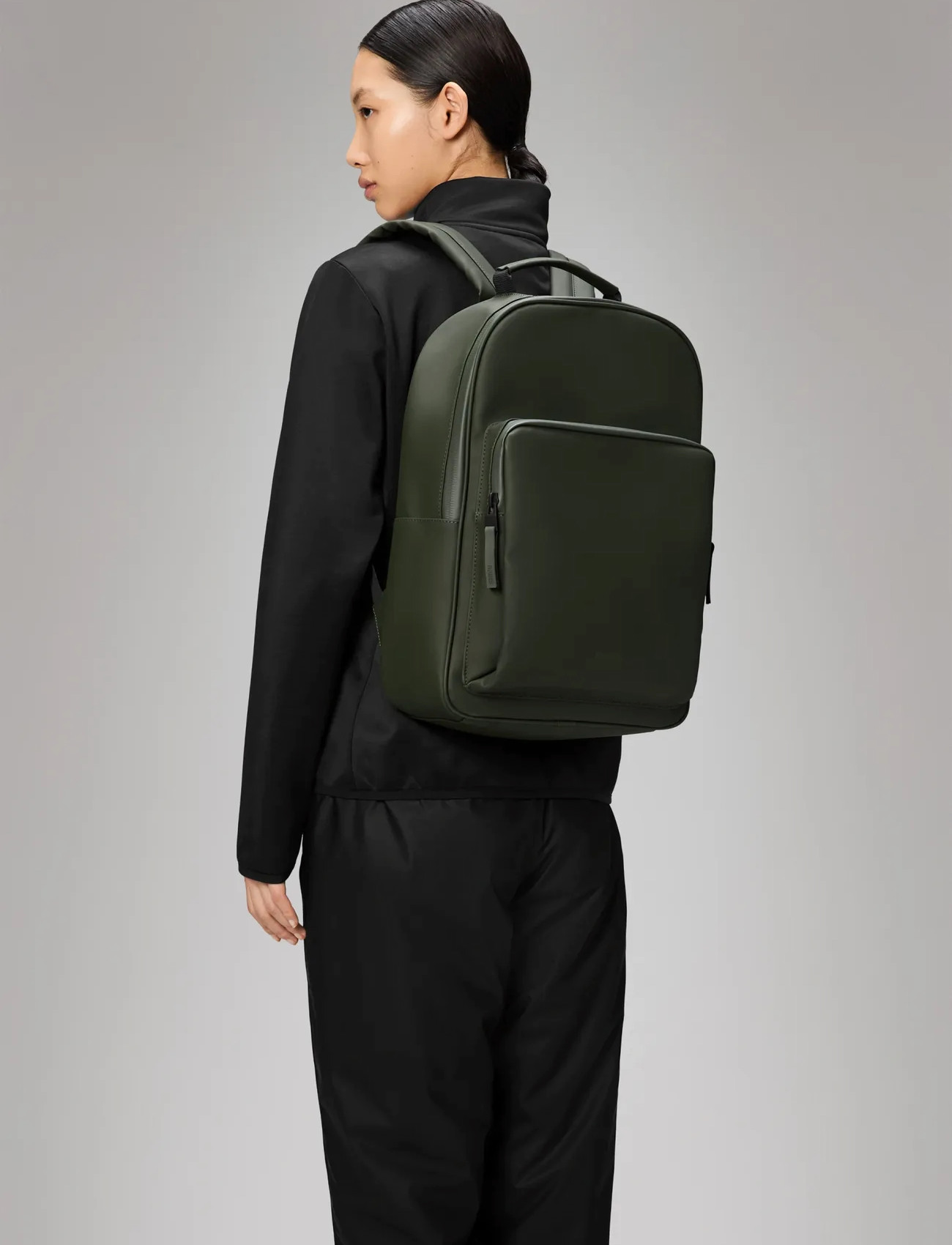Rains Book Daypack Large W3, One Size, Grey, Designere > Rygsække, Herre