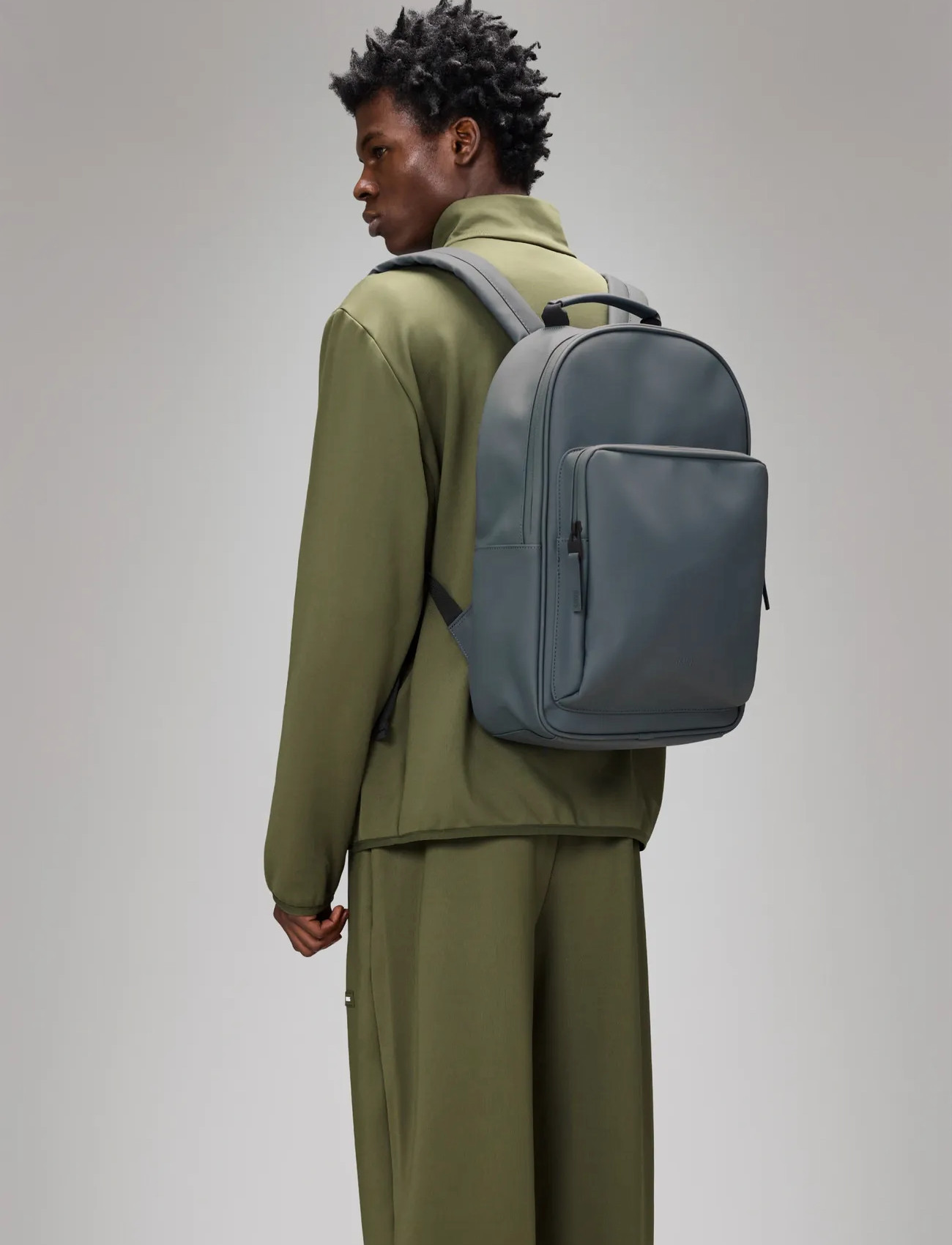 Rains Book Daypack Large W3, One Size, Blue, Designere > Rygsække, Herre