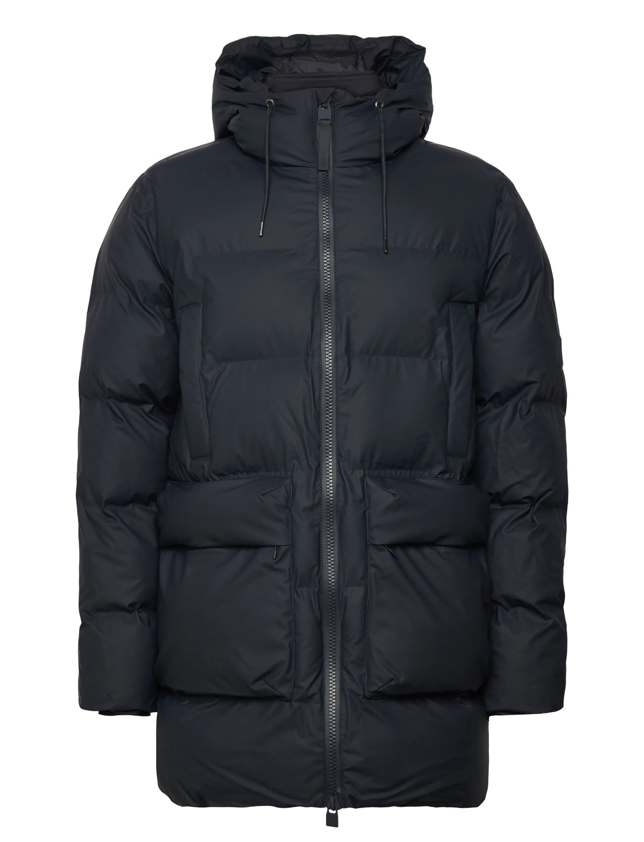 RAINS Alta Long Puffer Cargo Jacke W3T4 Navy - XS - Herren