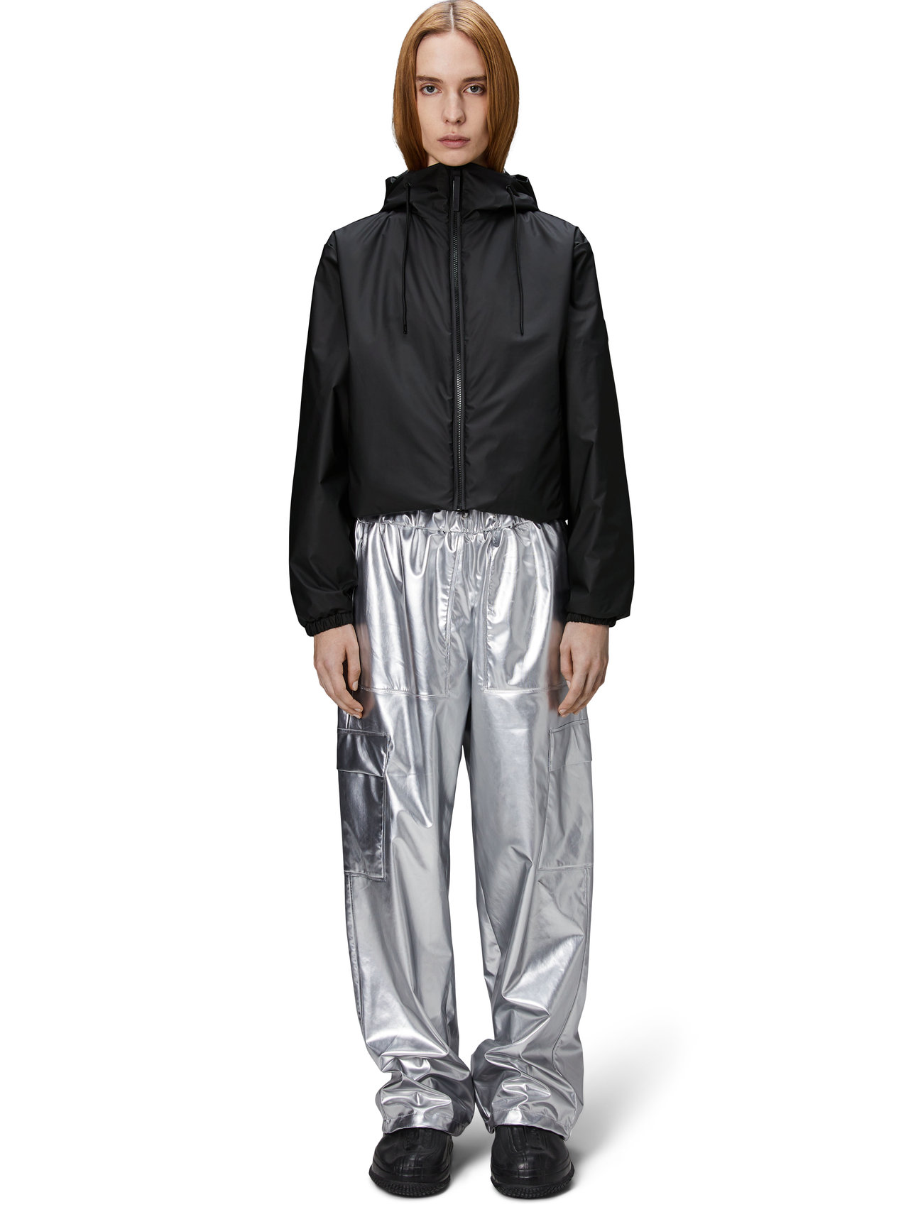 Rains Lohja Short Insulated Jacket W3T1, L, Black, Jakker > Lette Jakker, Herre
