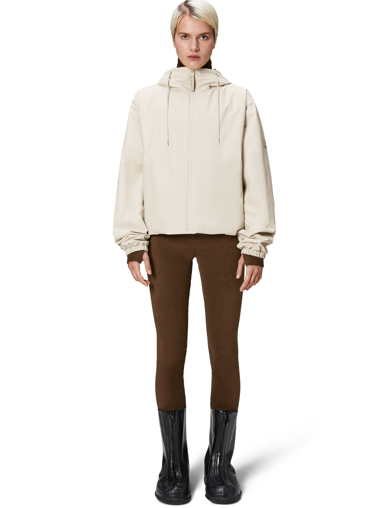 Rains Lohja Short Insulated Jacket W3T1, XL, Beige, Jakker > Lette Jakker, Herre