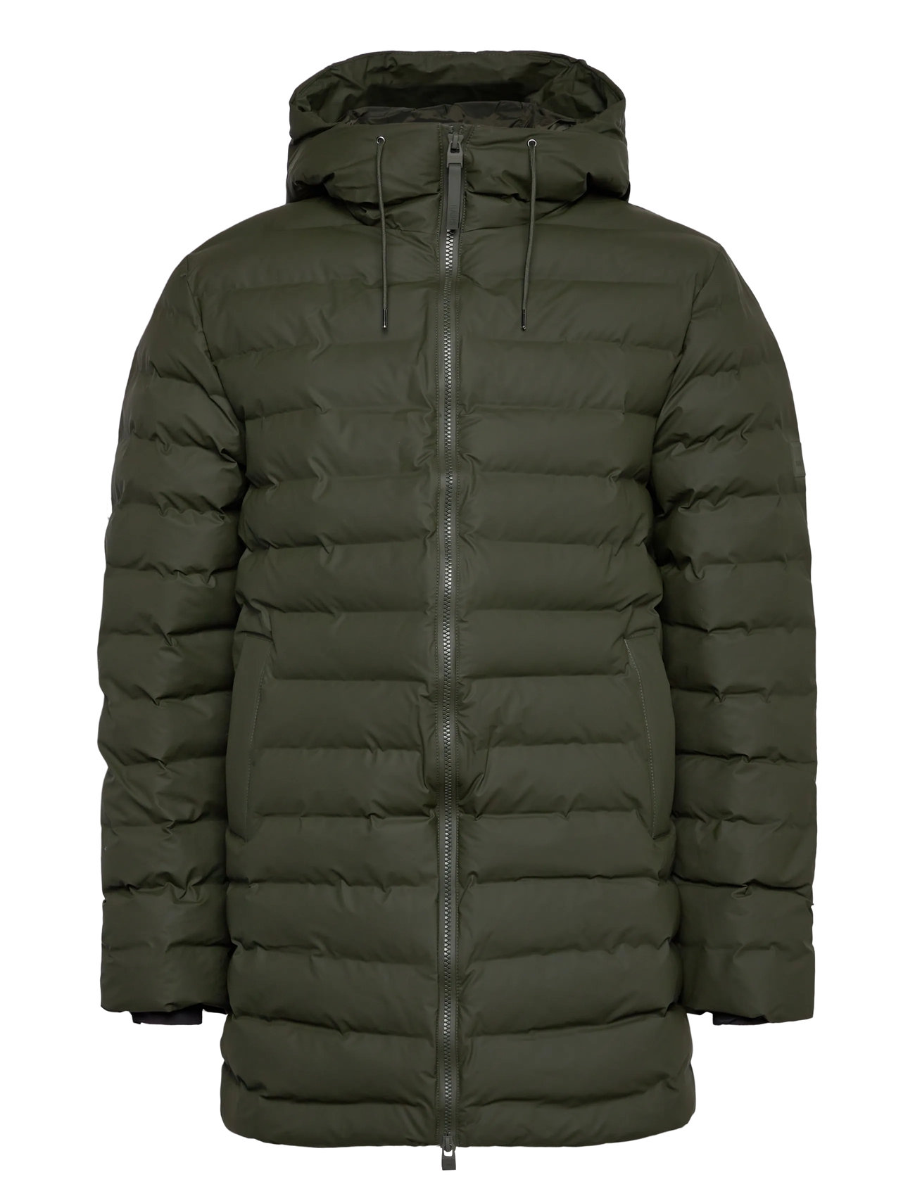 RAINS Lohja Long Puffer Jacke W3T3 Grün - S - Damen