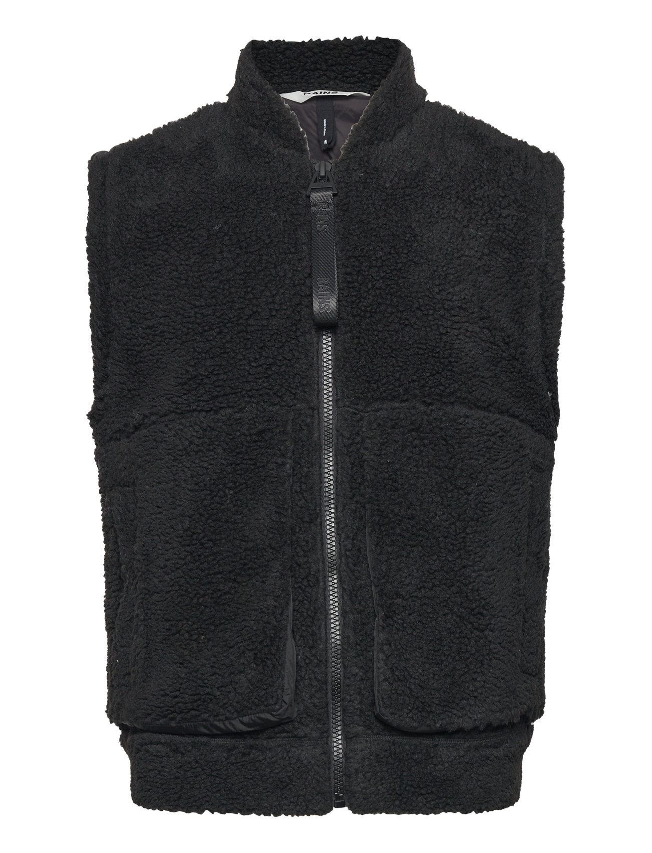 Kofu Fleece Bomber Vest T1 Tops Sweatshirts & Hoodies Fleeces & Midlayers Black Rains