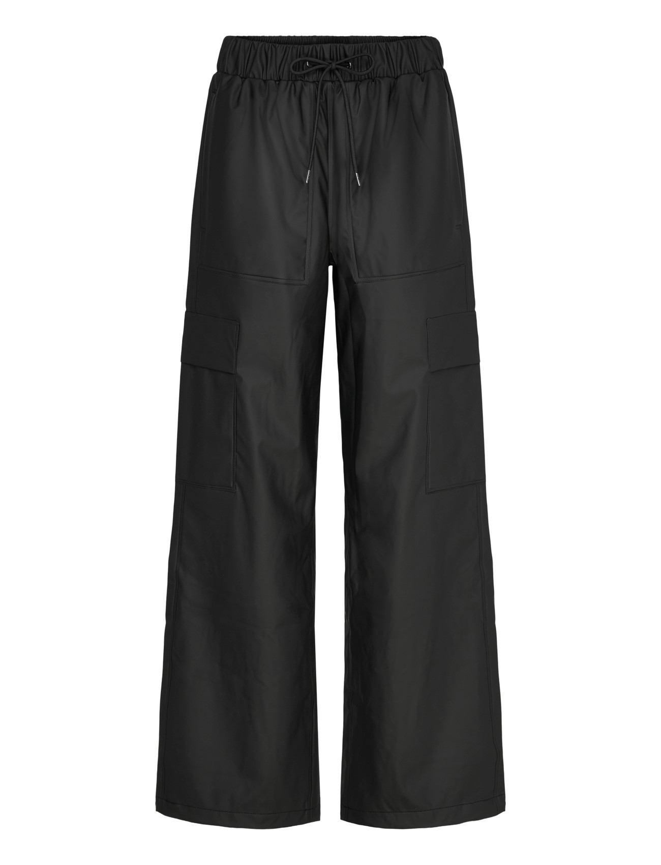 Rains Cargo Rain Pants Wide W3, S, Black, Bukser > Cargo-Bukser, Dame