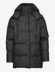 Hooded Puffer Coat - BLACK