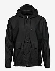 Short Hooded Coat - 01 BLACK