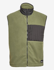 Rains - Fleece Vest - spring jackets - olive - 0