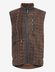 Heavy Fleece Vest - down- & padded jackets - 42 wood-black monogram
