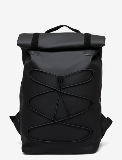 Velcro Rolltop Backpack - tassen - 01 black