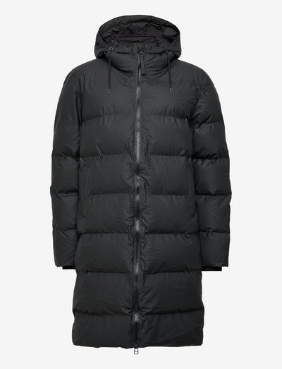 Long Puffer Jacket - padded jackets - 01 black