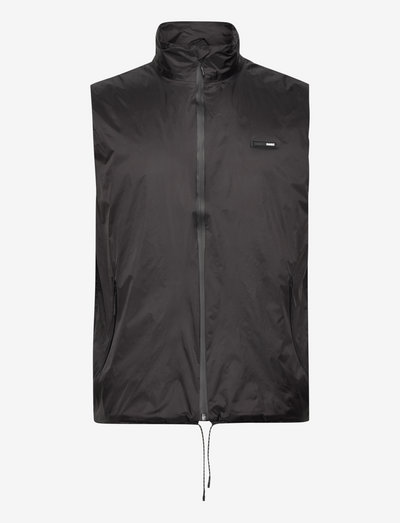 Padded Nylon Vest - spring jackets - 01 black