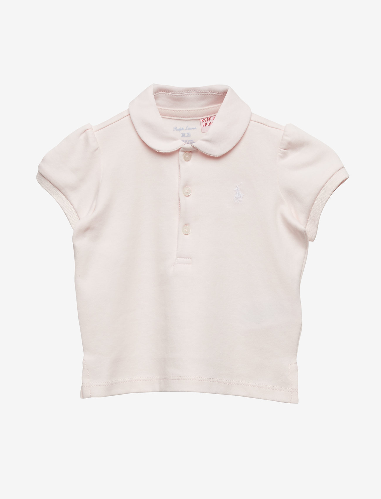 Ralph Lauren Baby - Cotton Interlock Polo Shirt - short-sleeved polos - delicate pink - 0
