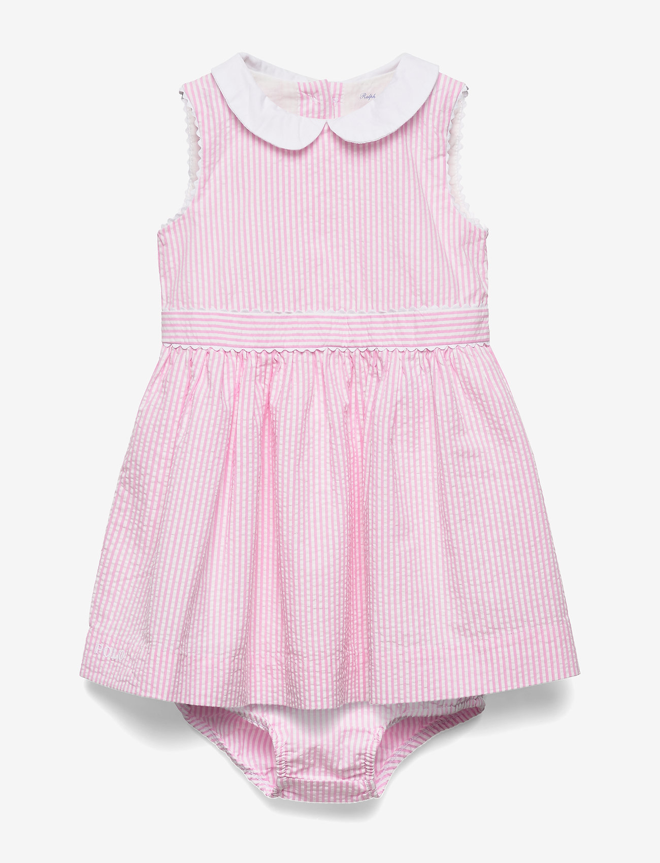 Seersucker Dress \u0026 Bloomer (Pink Multi 