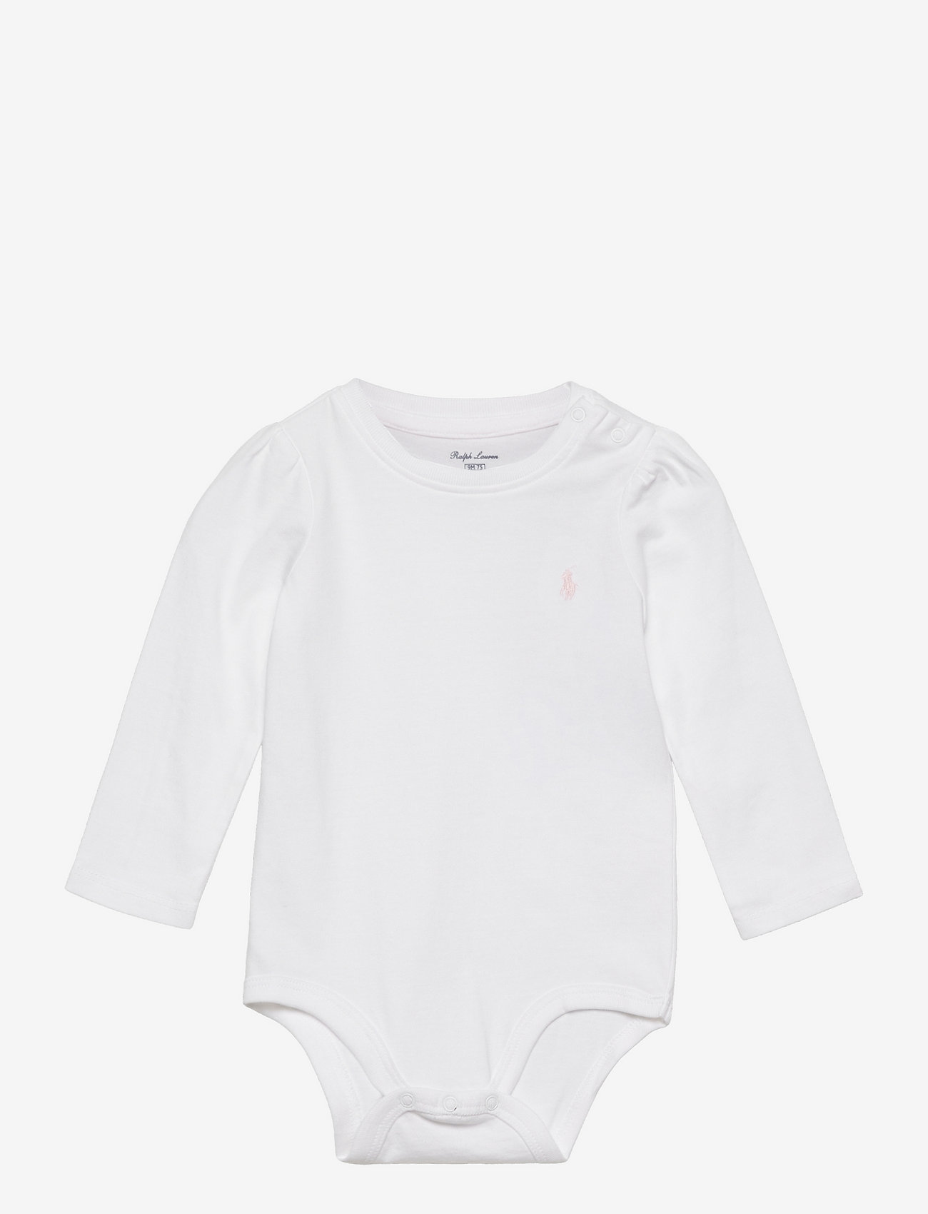 Ralph Lauren Baby - Puff-Sleeve Jersey Bodysuit - long-sleeved bodies - white - 0