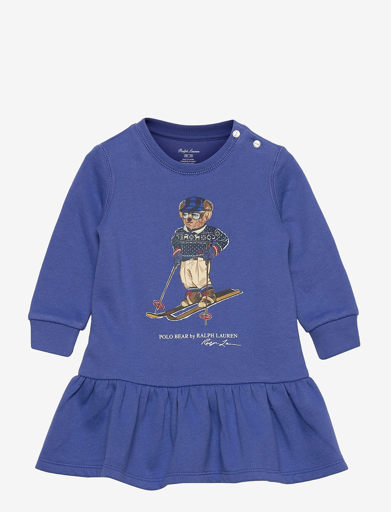 Ralph Lauren Baby - Polo Bear Fleece Dress & Bloomer - baby dresses - indigo sky - 0