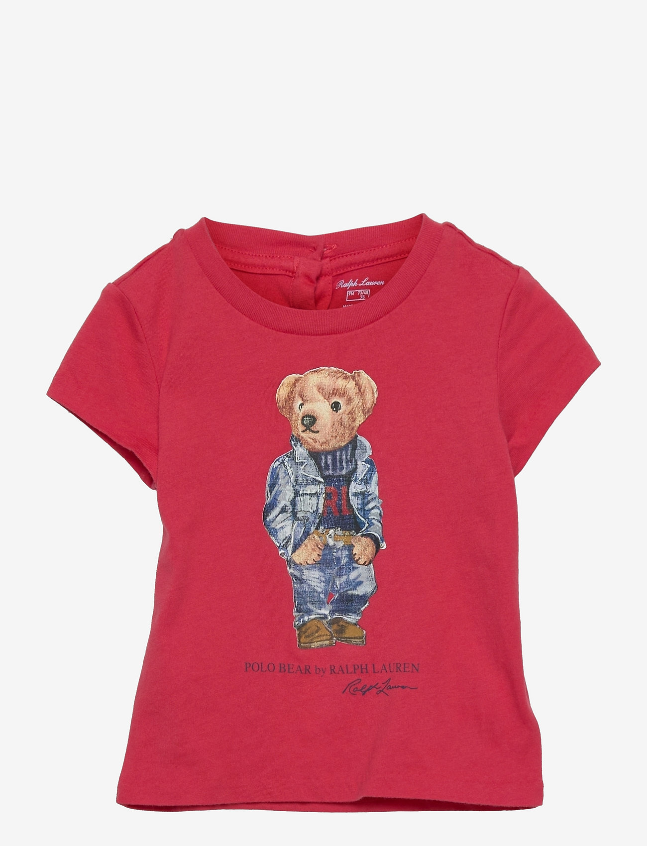 Ralph Lauren Baby - Polo Bear Cotton Jersey Tee - pattern short-sleeved t-shirt - starboard red - 0