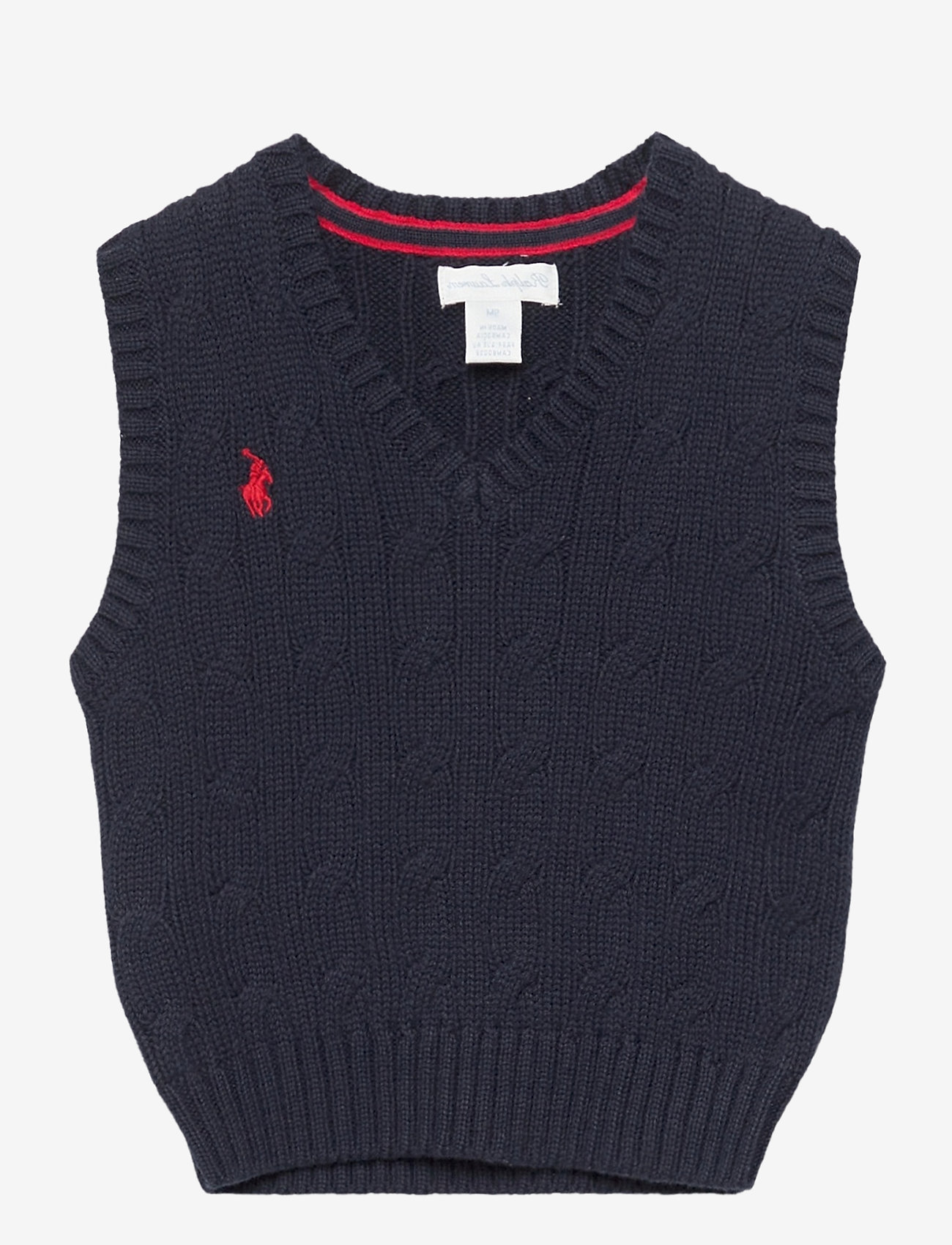 Cable-knit Cotton Sweater Vest (Rl Navy 