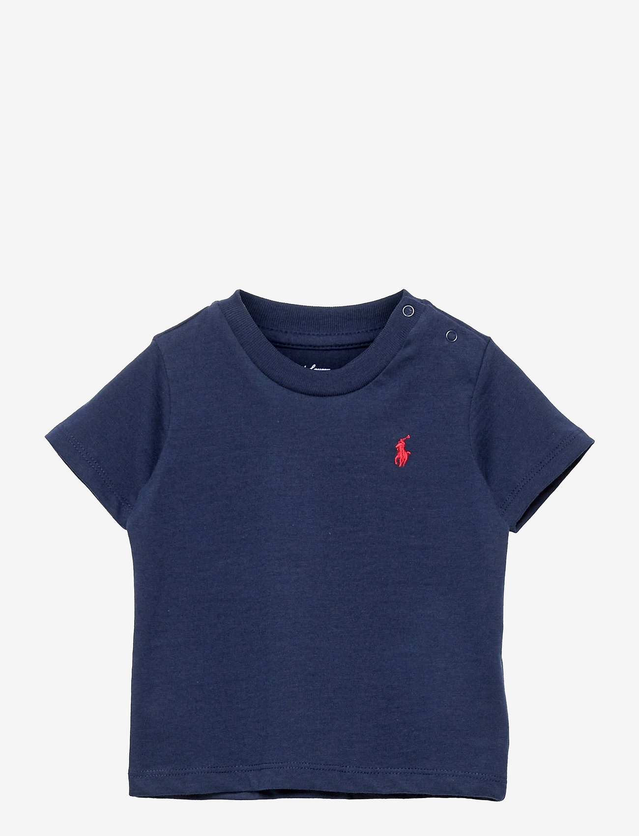 Ralph Lauren Baby - Cotton Jersey Crewneck Tee - plain short-sleeved t-shirts - cruise navy - 0