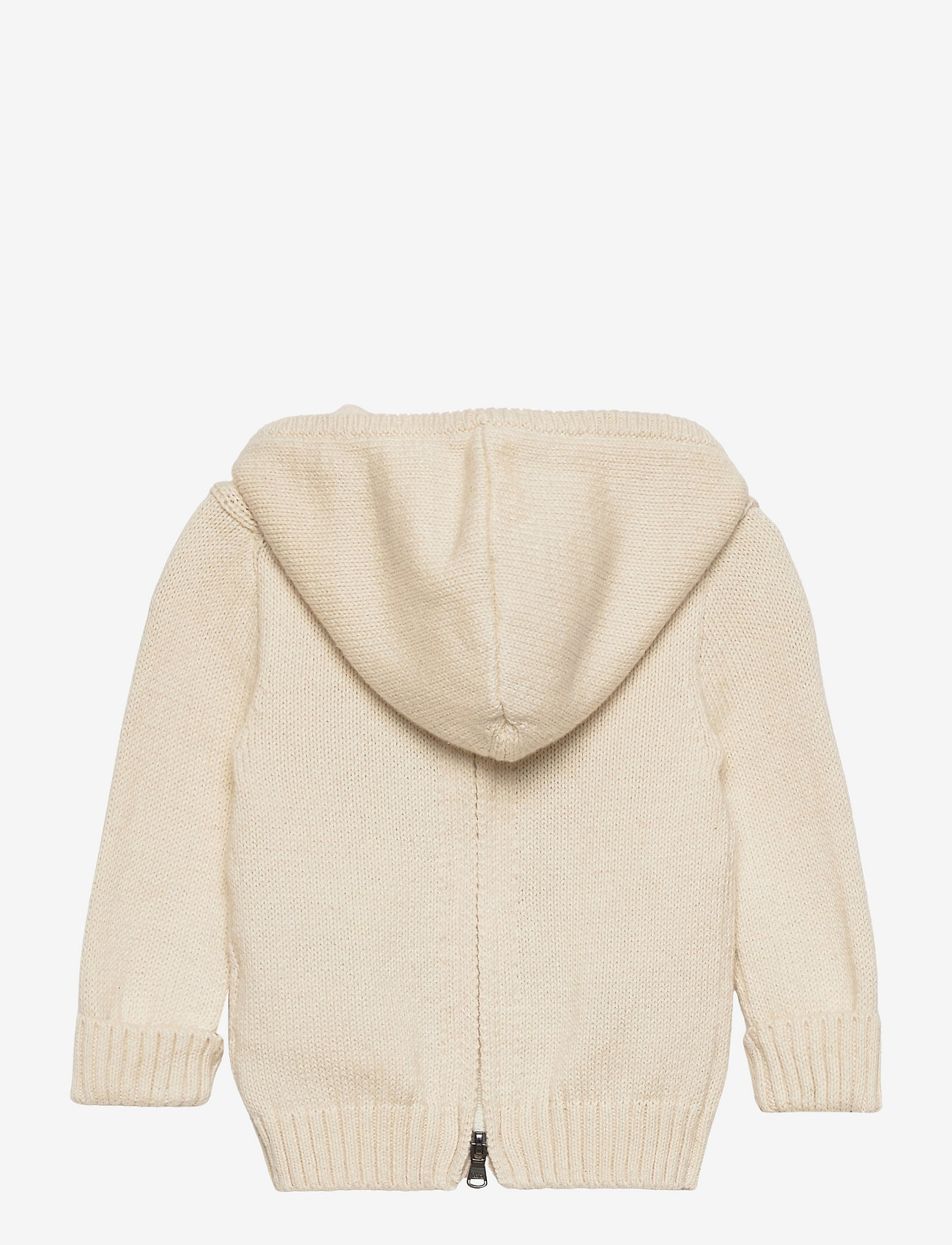 Ralph Lauren Baby - Polo Bear Cotton-Blend Back-Zip Sweater - hoodies - andover cream - 1