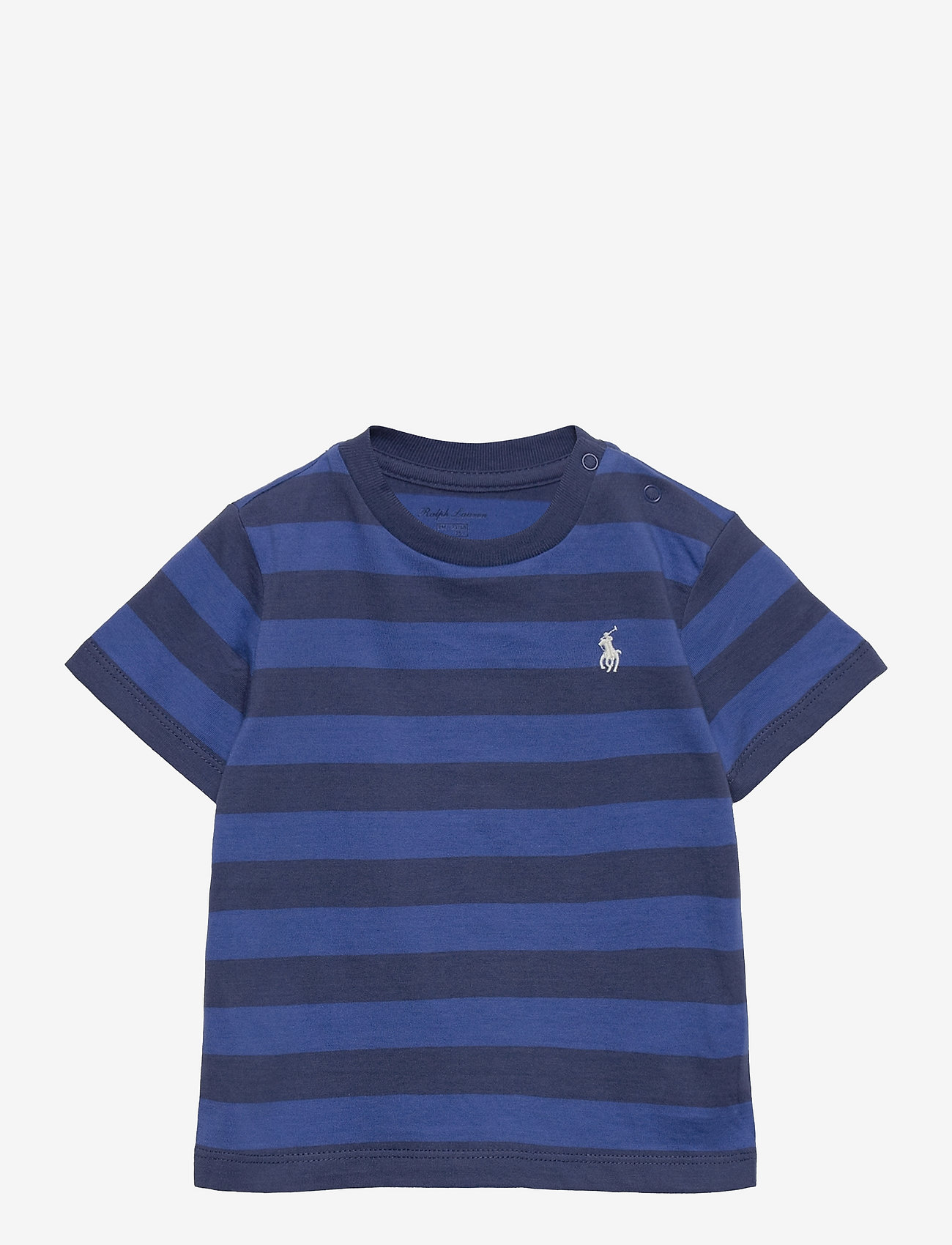 Ralph Lauren Baby - Striped Cotton Jersey Tee - pattern short-sleeved t-shirt - liberty/light nav - 0
