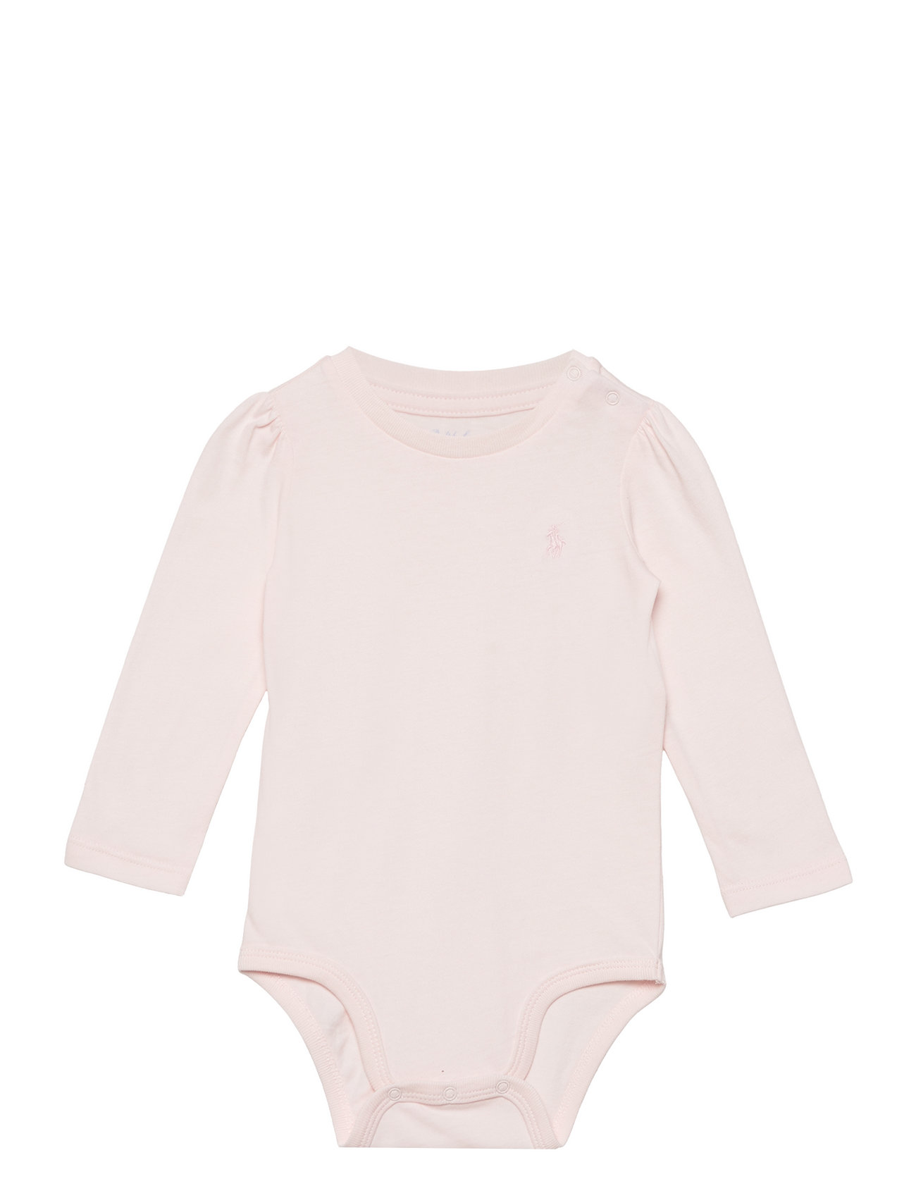 Puff-Sleeve Jersey Bodysuit Bodies Long-sleeved Pink Ralph Lauren Baby