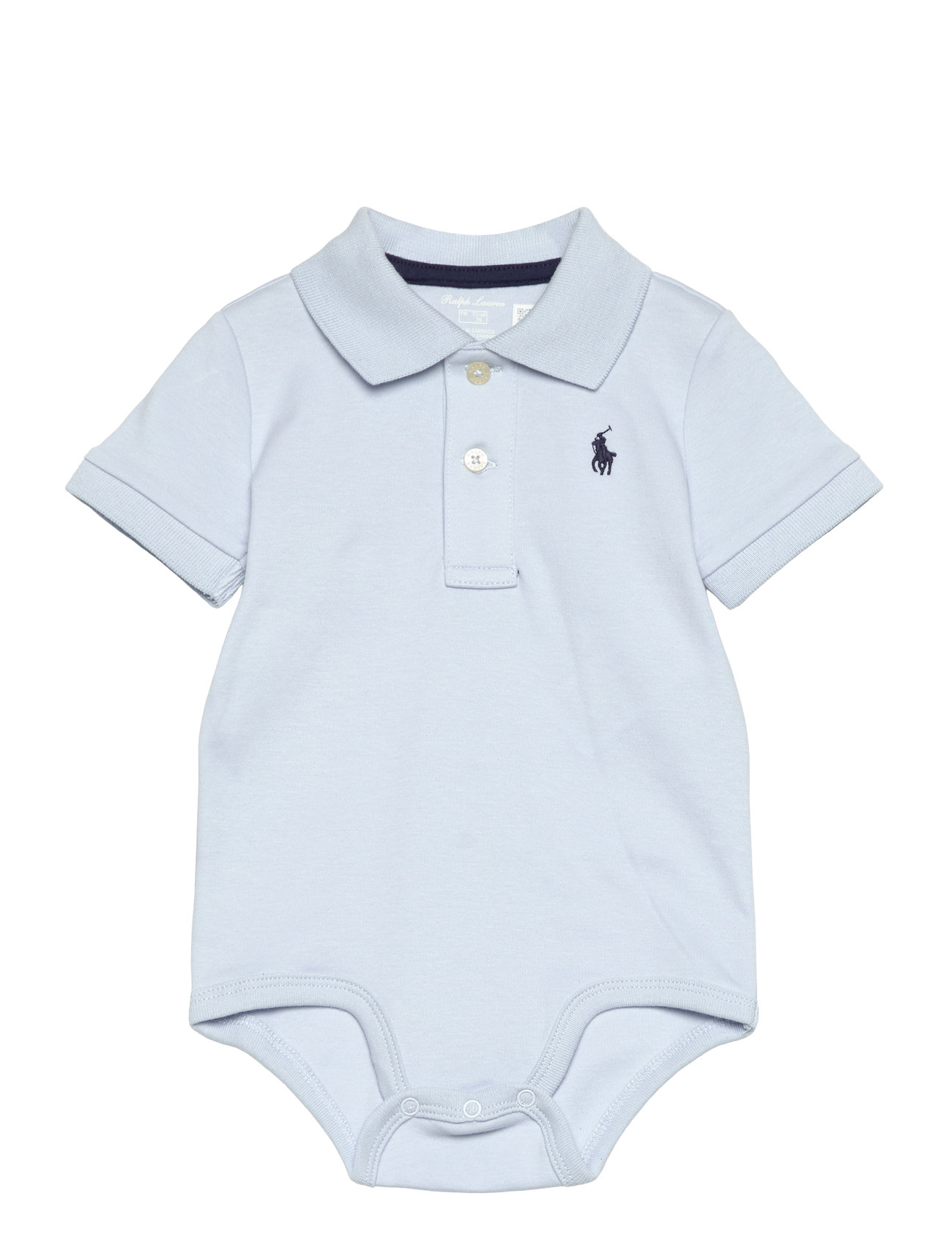 Ralph Lauren Baby Soft Cotton Polo Bodysuit Blå