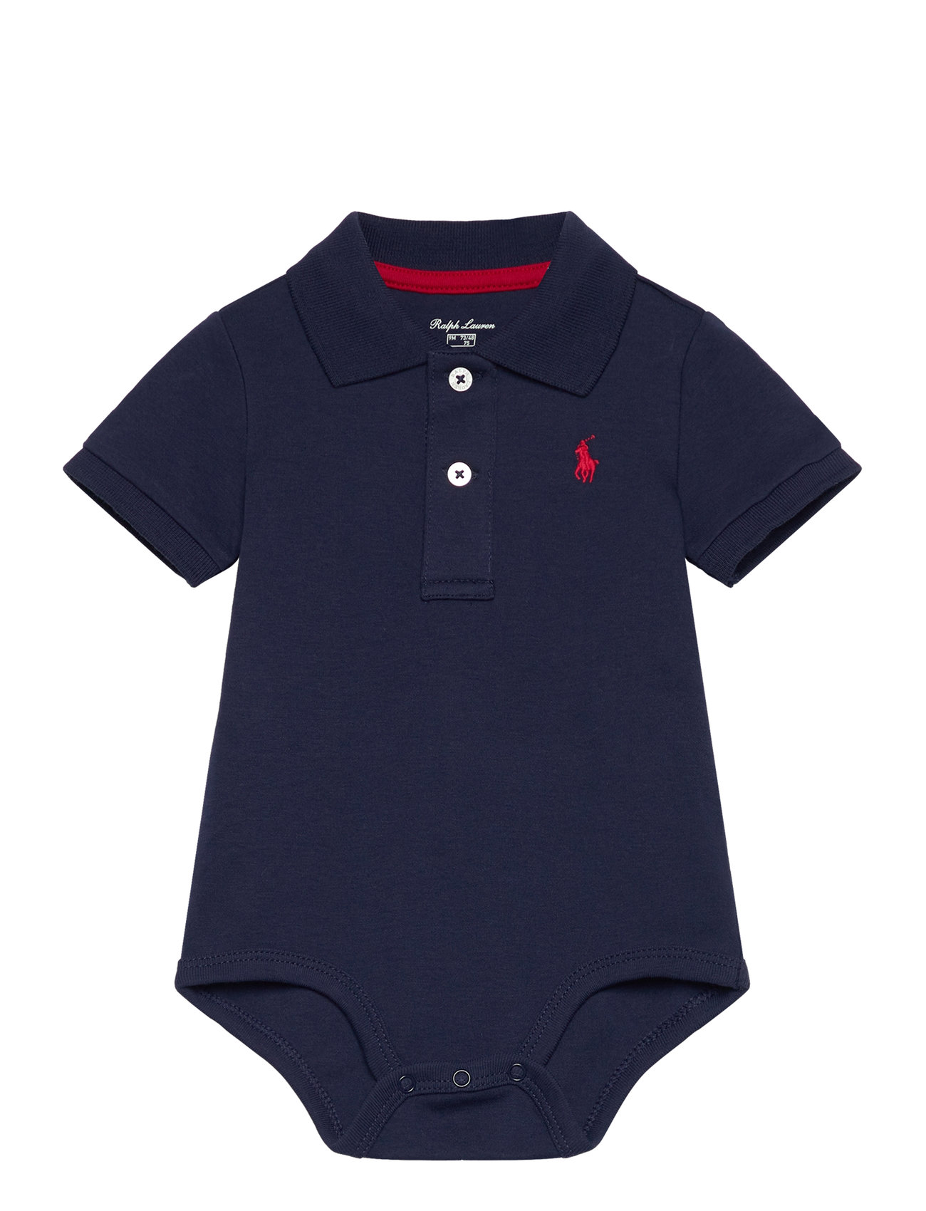 Ralph Lauren Baby Soft Cotton Polo Bodysuit Marinblå