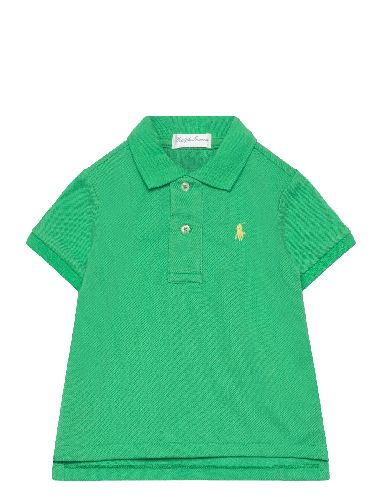 Basic Mesh-Ss Kc-Tp-Knt Tops T-shirts Polo Shirts Short-sleeved Polo Shirts Green Ralph Lauren Baby