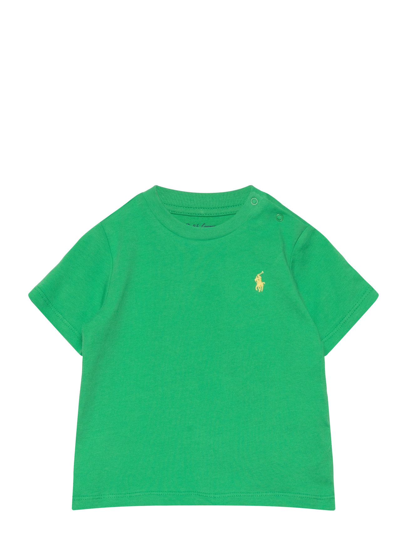 Cotton Jersey Crewneck Tee Tops T-Kortærmet Skjorte Green Ralph Lauren Baby