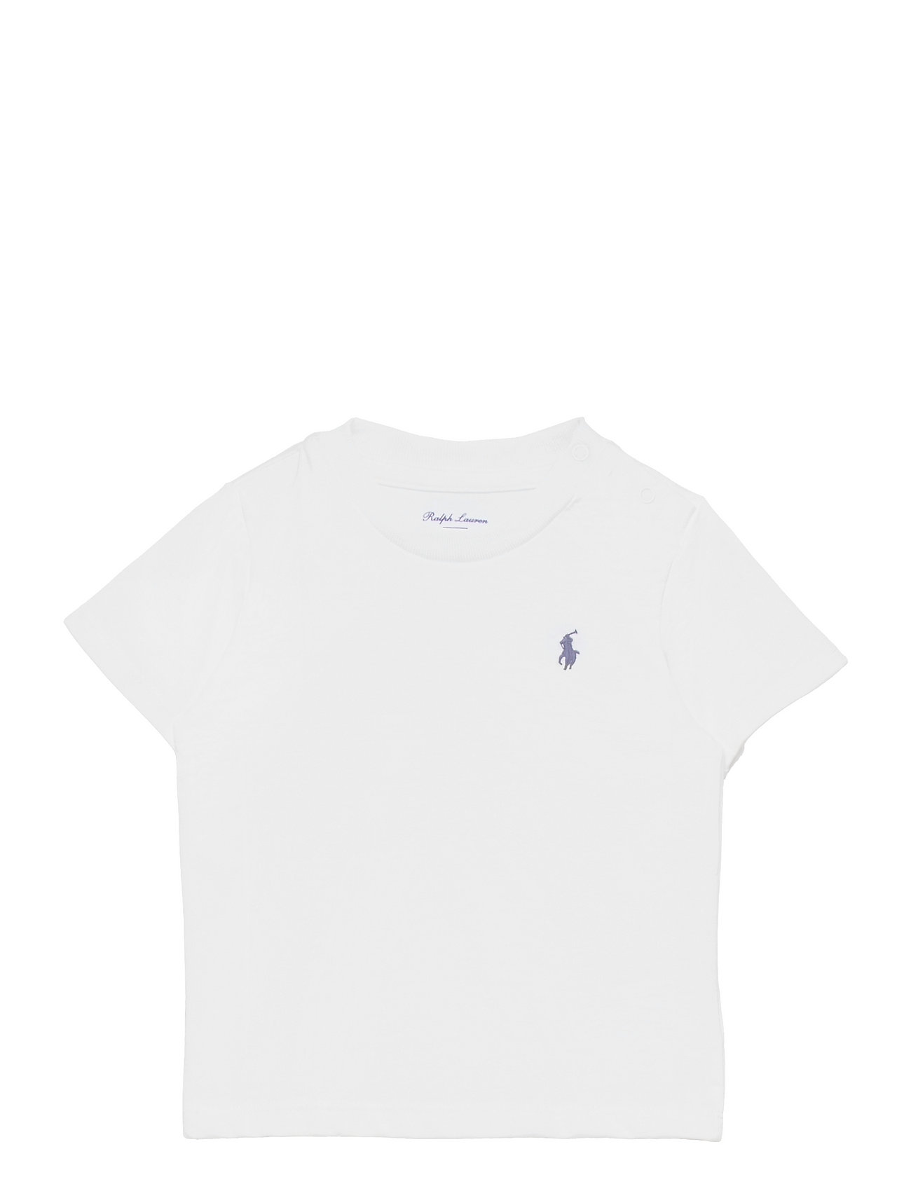 Cotton Jersey Crewneck Tee Tops T-Kortærmet Skjorte White Ralph Lauren Baby