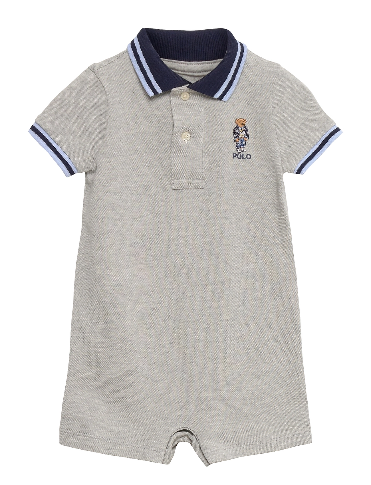 cotton mesh polo shortall