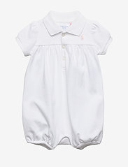 Ralph Lauren Baby - Interlock Bubble Shortall - short-sleeved - white - 0