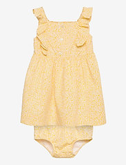 Ralph Lauren Baby - Ruffled Dress & Bloomer - sleeveless baby dresses - yellow multi - 0