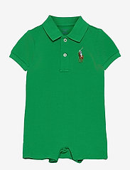 cotton mesh polo shortall