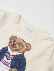 Ralph Lauren Baby - Polo Bear Cotton Sweater - jumpers - clubhouse cream - 2