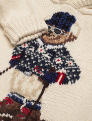 Ralph Lauren Baby - Polo Bear Cotton-Blend Back-Zip Sweater - hoodies - andover cream - 2