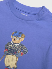 Ralph Lauren Baby - Polo Bear Cotton Jersey Tee - short-sleeved t-shirts - indigo sky - 2