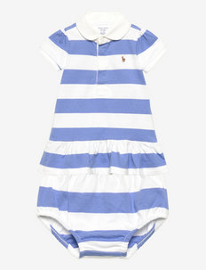 Striped Rugby Dress & Bloomer - short-sleeved baby dresses - harbor island blu